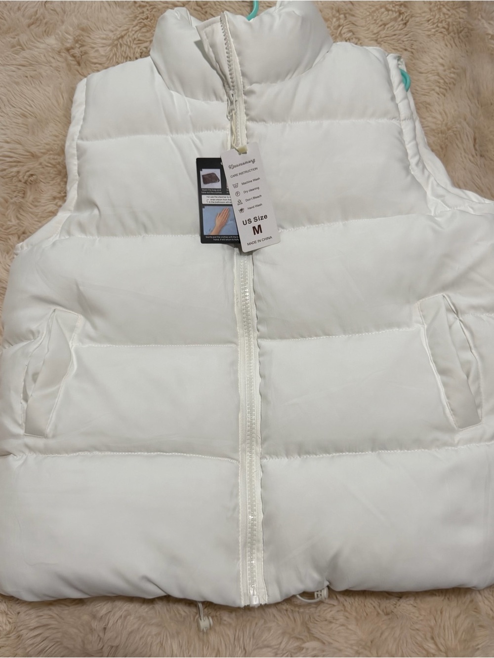 White Puffer Vest